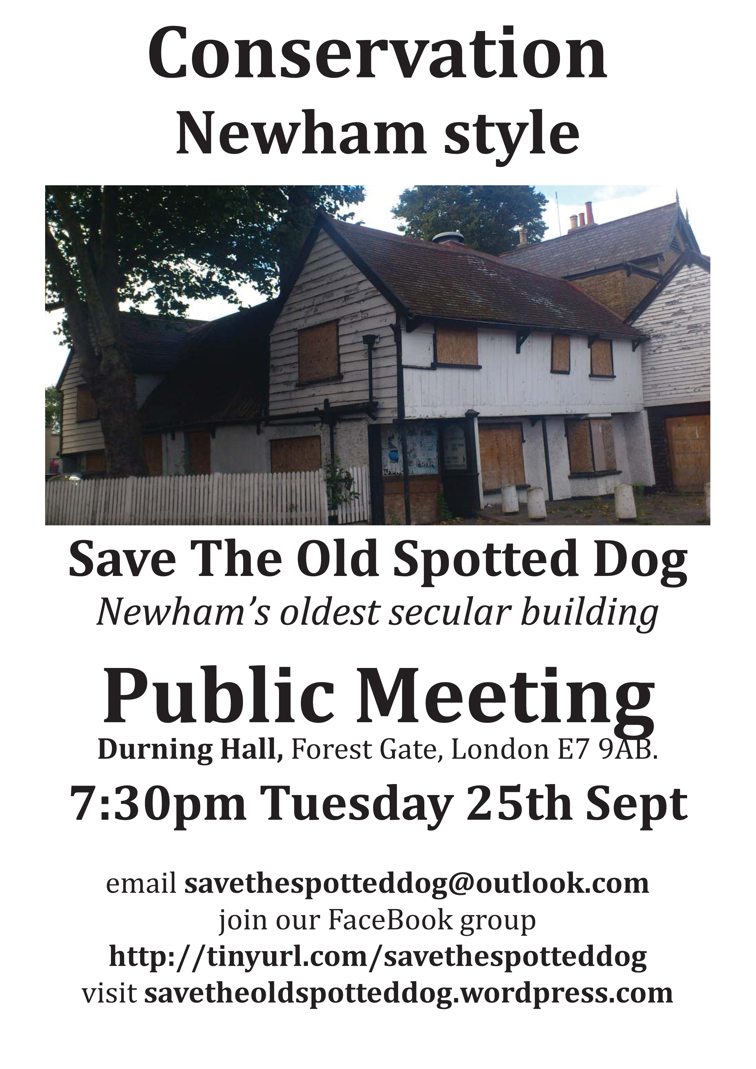 Flyers for the public meeting